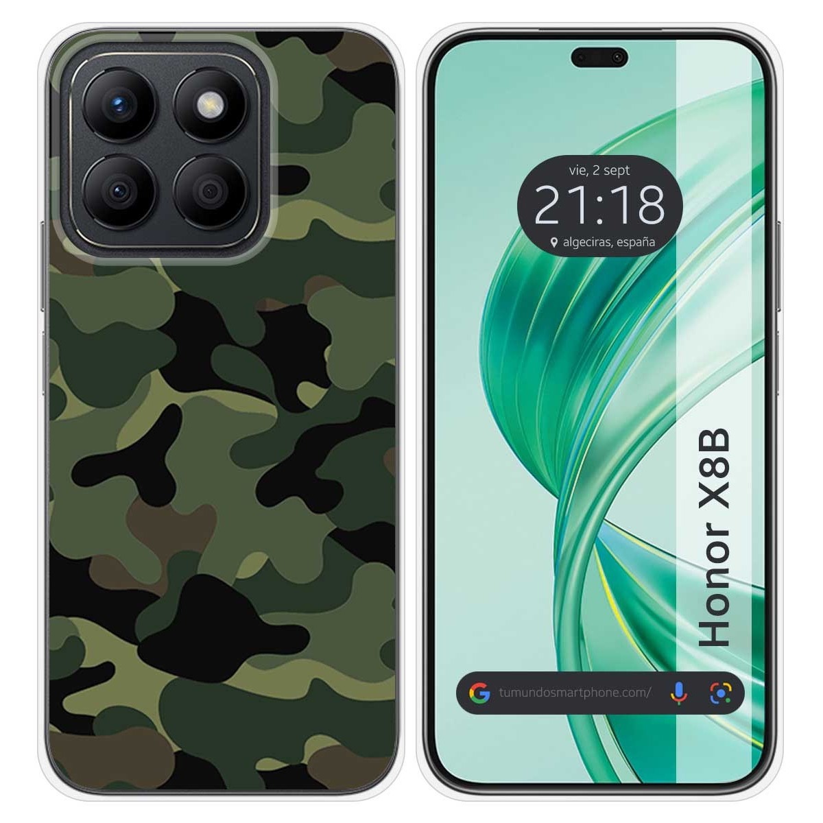 Funda Silicona para Huawei Honor X8b diseño Camuflaje Dibujos