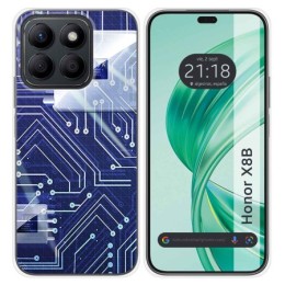 Funda Silicona para Huawei Honor X8b diseño Circuito Dibujos