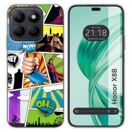 Funda Silicona para Huawei Honor X8b diseño Comic Dibujos