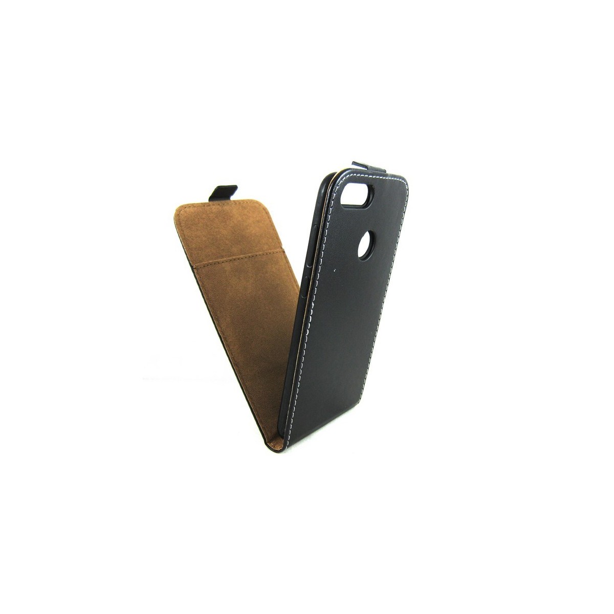 Funda Piel Premium Negra Ultra-Slim para Huawei P Smart