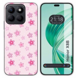 Funda Silicona para Huawei Honor X8b diseño Flores Dibujos