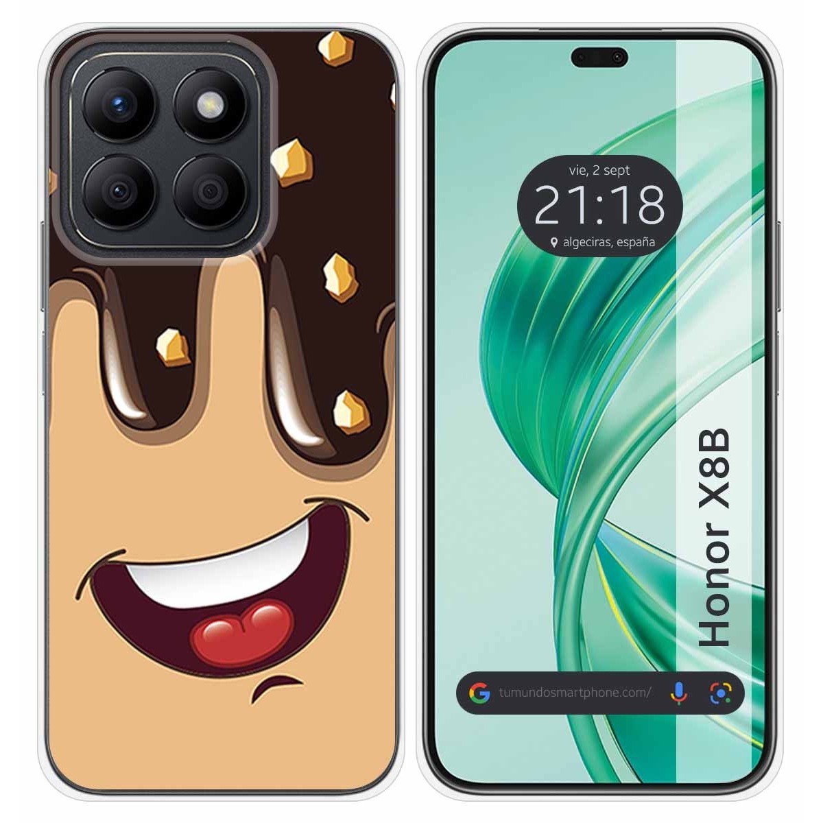 Funda Silicona para Huawei Honor X8b diseño Helado Chocolate Dibujos