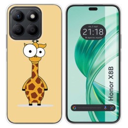 Funda Silicona para Huawei Honor X8b diseño Jirafa Dibujos