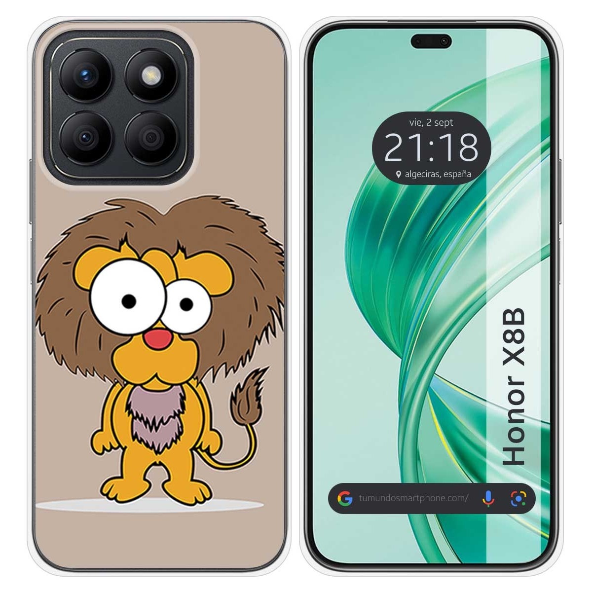 Funda Silicona para Huawei Honor X8b diseño Leon Dibujos