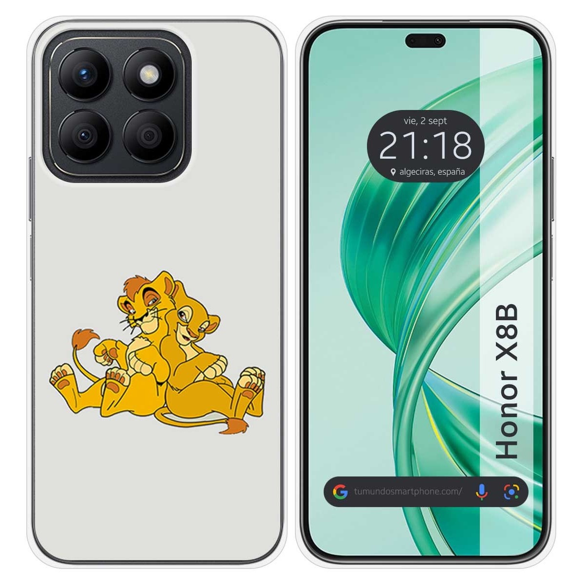 Funda Silicona para Huawei Honor X8b diseño Leones Dibujos