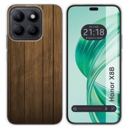 Funda Silicona para Huawei Honor X8b diseño Madera Dibujos