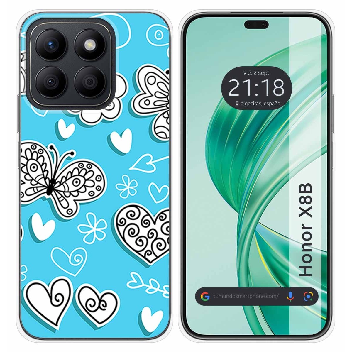 Funda Silicona para Huawei Honor X8b diseño Mariposas Dibujos