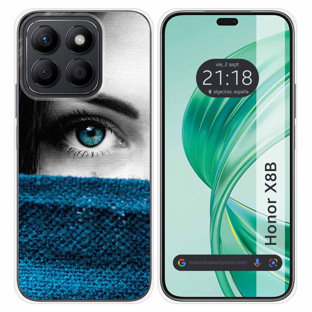 Funda Silicona para Huawei Honor X8b diseño Ojo Dibujos