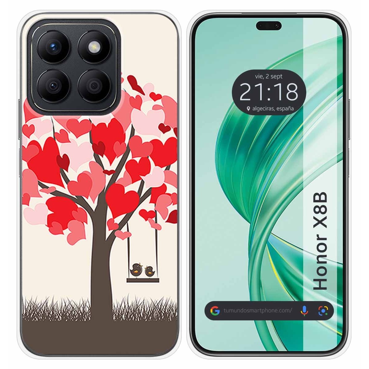 Funda Silicona para Huawei Honor X8b diseño Pajaritos Dibujos