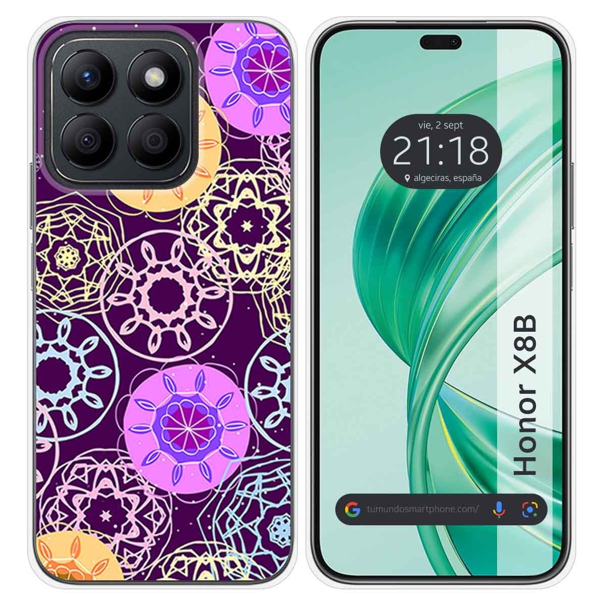 Funda Silicona para Huawei Honor X8b diseño Radial Dibujos