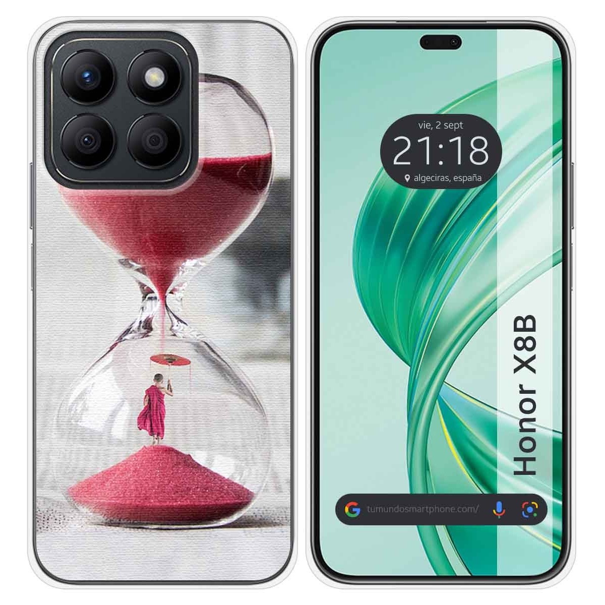 Funda Silicona para Huawei Honor X8b diseño Reloj Dibujos