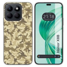 Funda Silicona para Huawei Honor X8b diseño Sand Camuflaje Dibujos