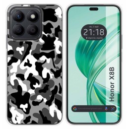 Funda Silicona para Huawei Honor X8b diseño Snow Camuflaje Dibujos