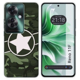 Funda Silicona para Oppo Reno 11F 5G diseño Camuflaje 01 Dibujos