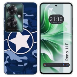 Funda Silicona para Oppo Reno 11F 5G diseño Camuflaje 03 Dibujos