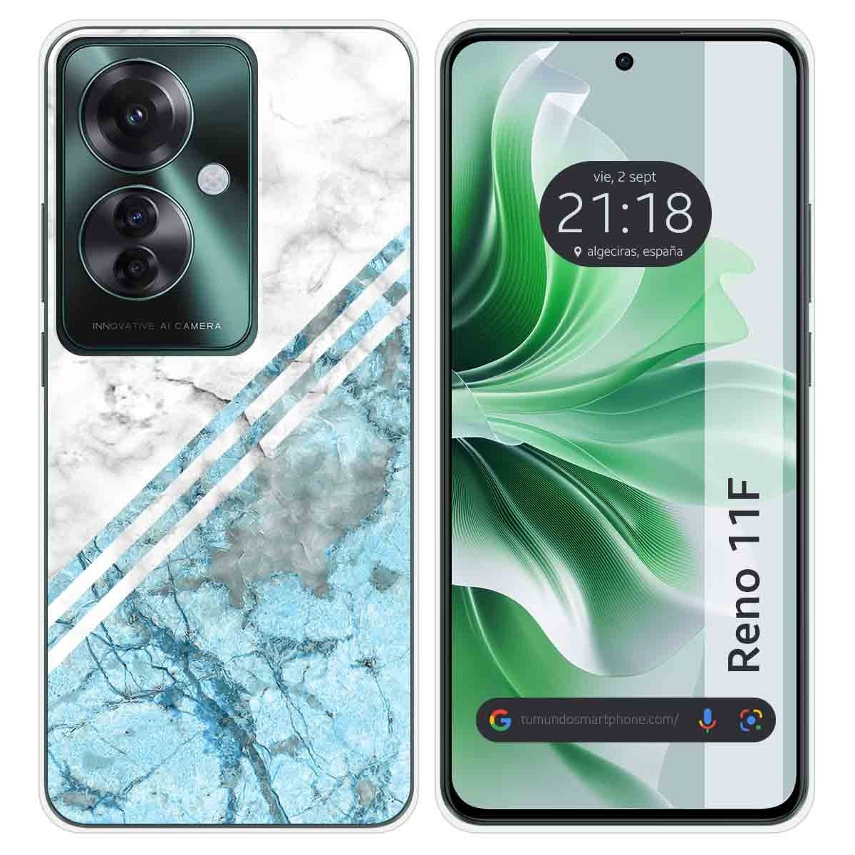 Funda Silicona para Oppo Reno 11F 5G diseño Mármol 02 Dibujos