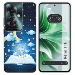 Funda Silicona para Oppo Reno 11F 5G diseño Libro Cuentos Dibujos
