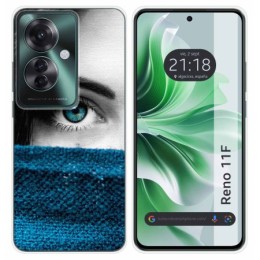 Funda Silicona para Oppo Reno 11F 5G diseño Ojo Dibujos