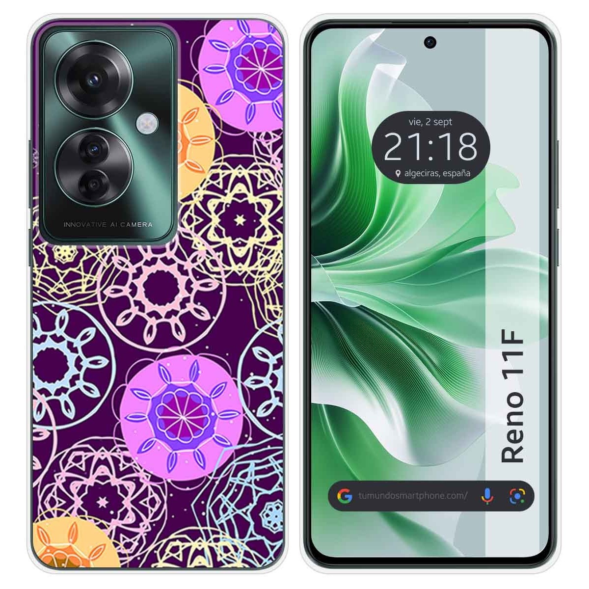 Funda Silicona para Oppo Reno 11F 5G diseño Radial Dibujos