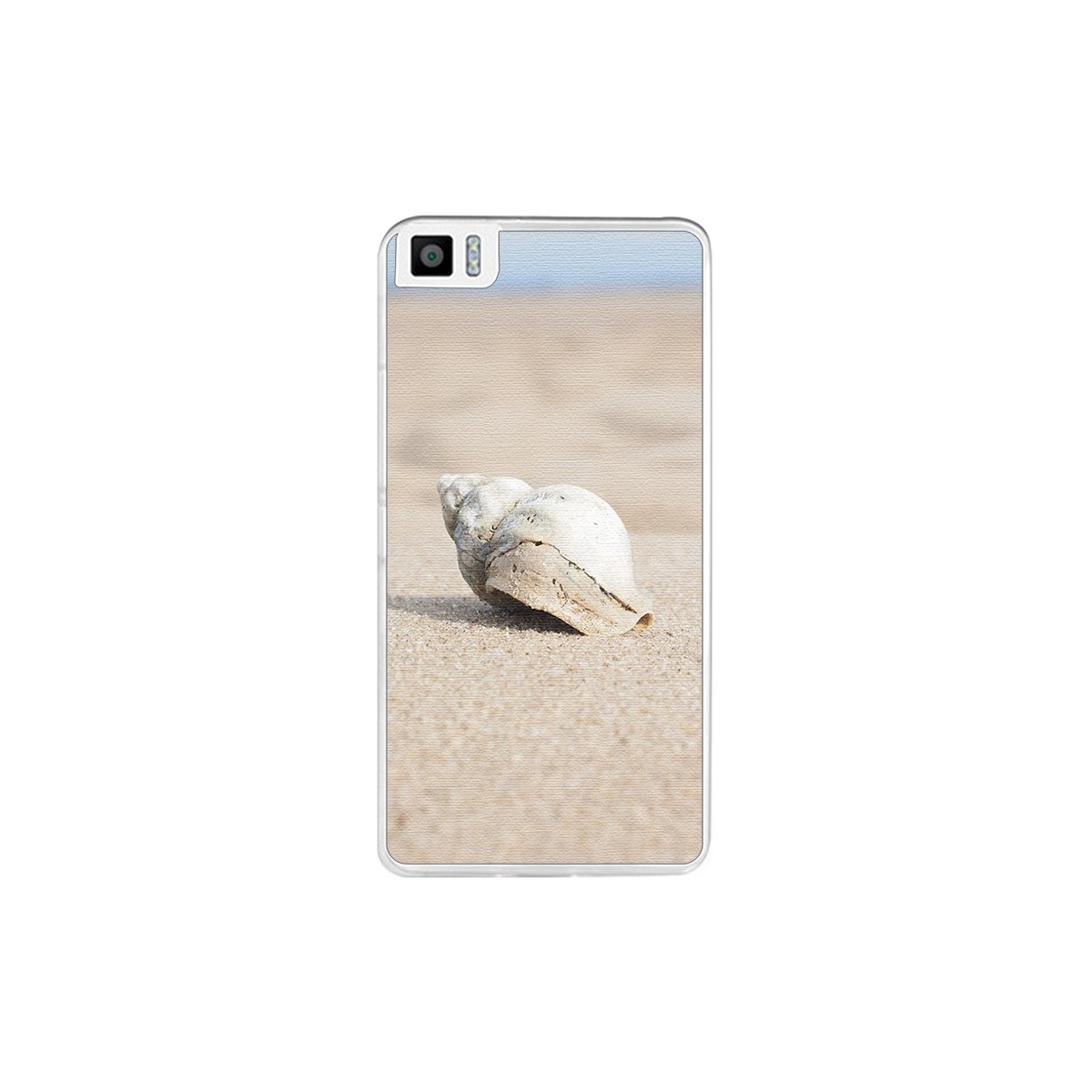 Funda Gel Tpu para Bq Aquaris M5.5 / M 2017 Diseño Concha Dibujos