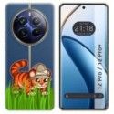 Funda Silicona Transparente para Realme 12 Pro 5G / 12 Pro Plus 5G diseño Tigre Dibujos