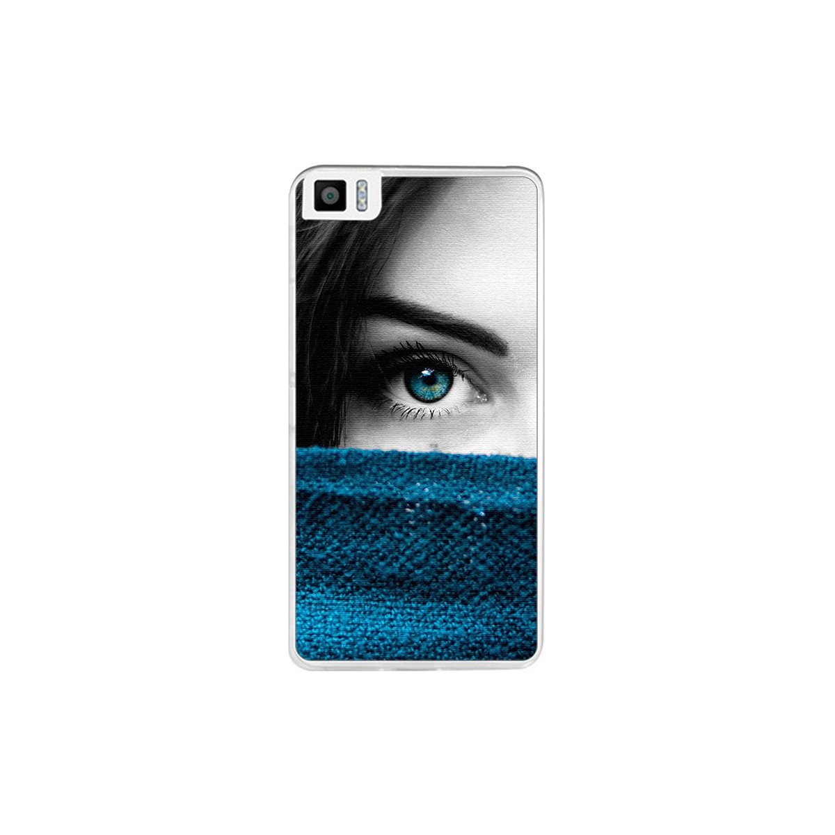 Funda Gel Tpu para Bq Aquaris M5.5 / M 2017 Diseño Ojo Dibujos