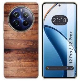 Funda Silicona para Realme 12 Pro 5G / 12 Pro Plus 5G diseño Madera 02 Dibujos