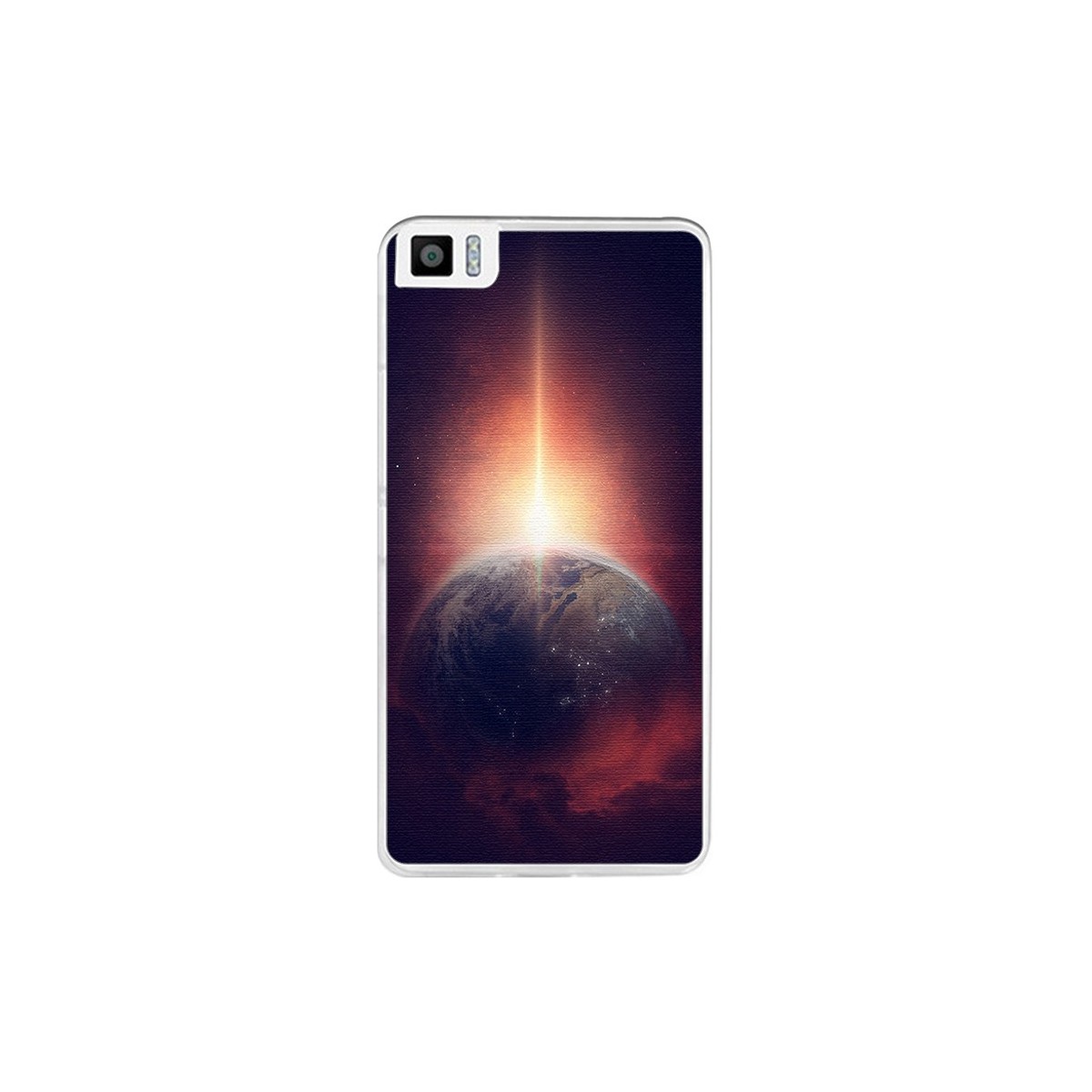 Funda Gel Tpu para Bq Aquaris M5.5 / M 2017 Diseño Tierra Dibujos