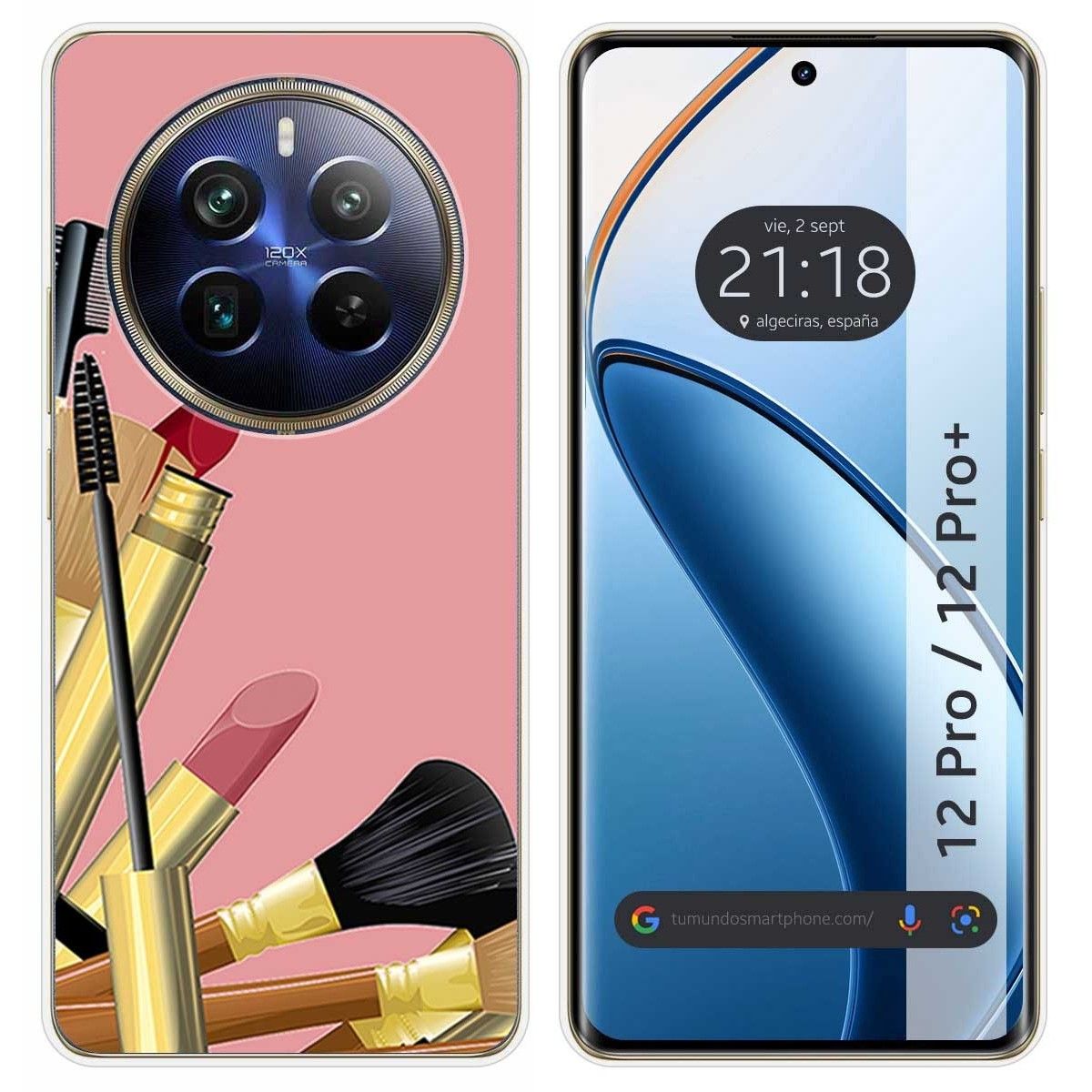 Funda Silicona para Realme 12 Pro 5G / 12 Pro Plus 5G diseño Brochas Dibujos