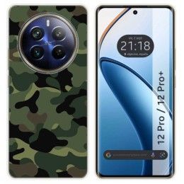 Funda Silicona para Realme 12 Pro 5G / 12 Pro Plus 5G diseño Camuflaje Dibujos