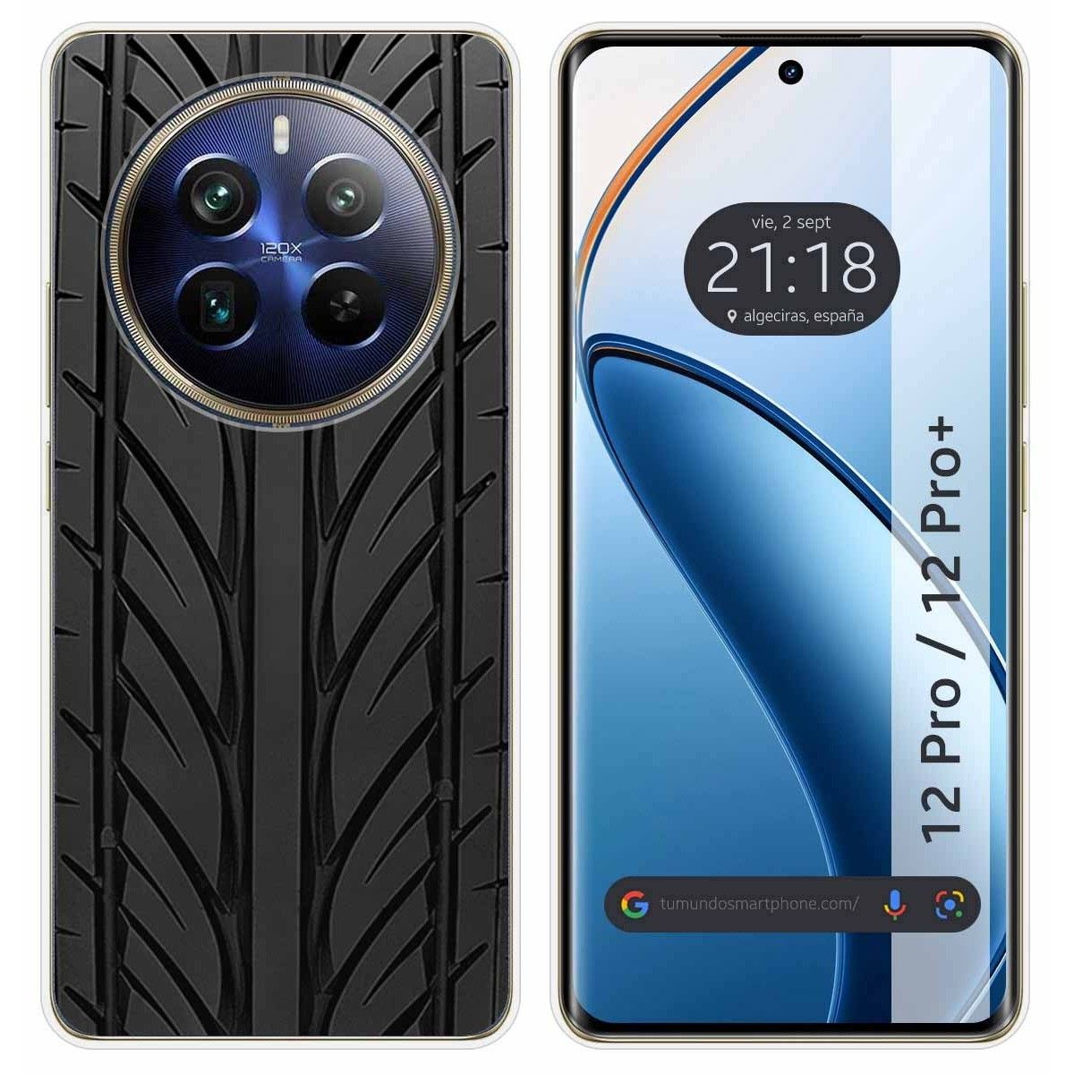 Funda Silicona para Realme 12 Pro 5G / 12 Pro Plus 5G diseño Neumatico Dibujos