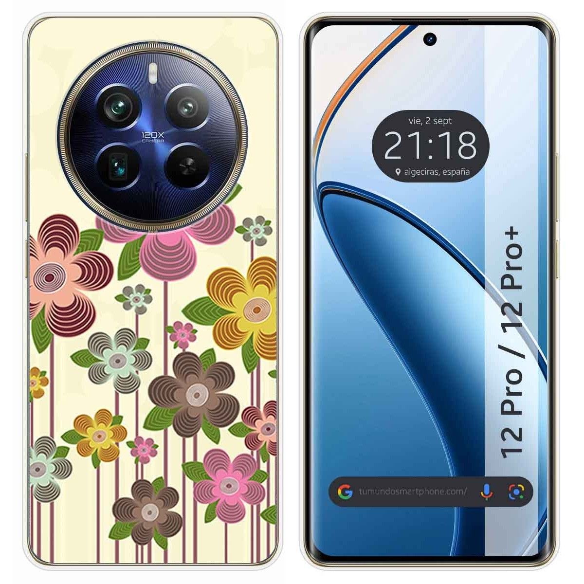 Funda Silicona para Realme 12 Pro 5G / 12 Pro Plus 5G diseño Primavera En Flor Dibujos