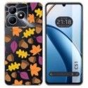 Funda Silicona Transparente para Realme C51 diseño Otoño Dibujos