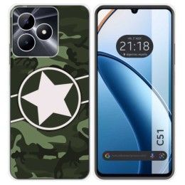 Funda Silicona para Realme C51 diseño Camuflaje 01 Dibujos