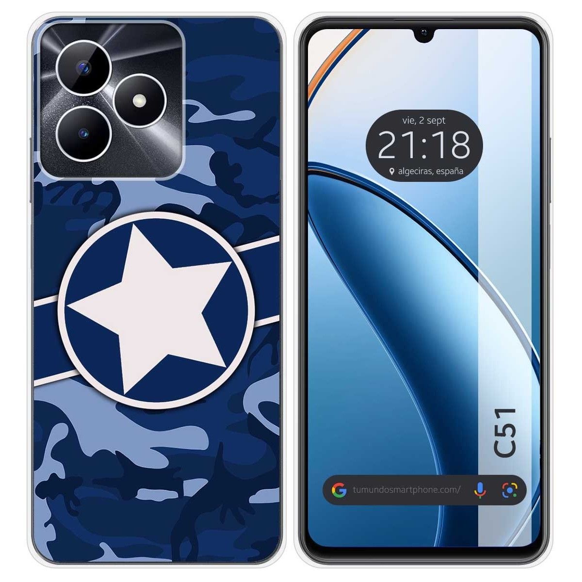 Funda Silicona para Realme C51 diseño Camuflaje 03 Dibujos