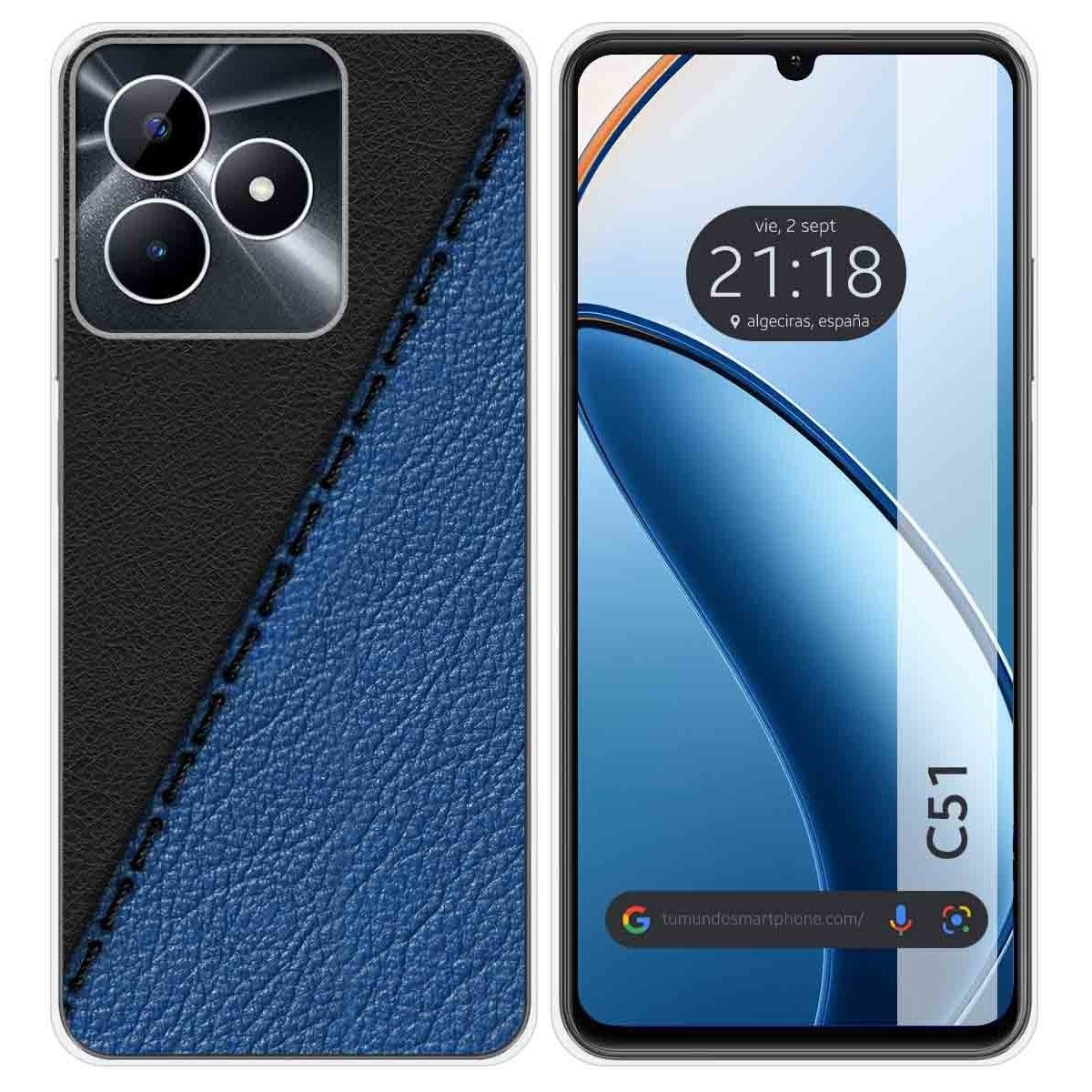 Funda Silicona para Realme C51 diseño Cuero 02 Dibujos
