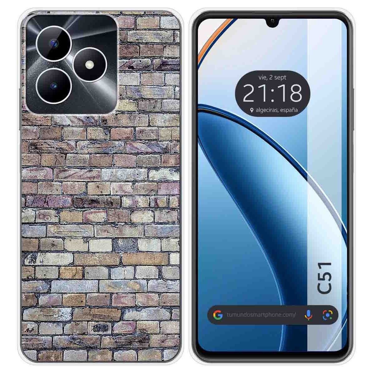 Funda Silicona para Realme C51 diseño Ladrillo 02 Dibujos
