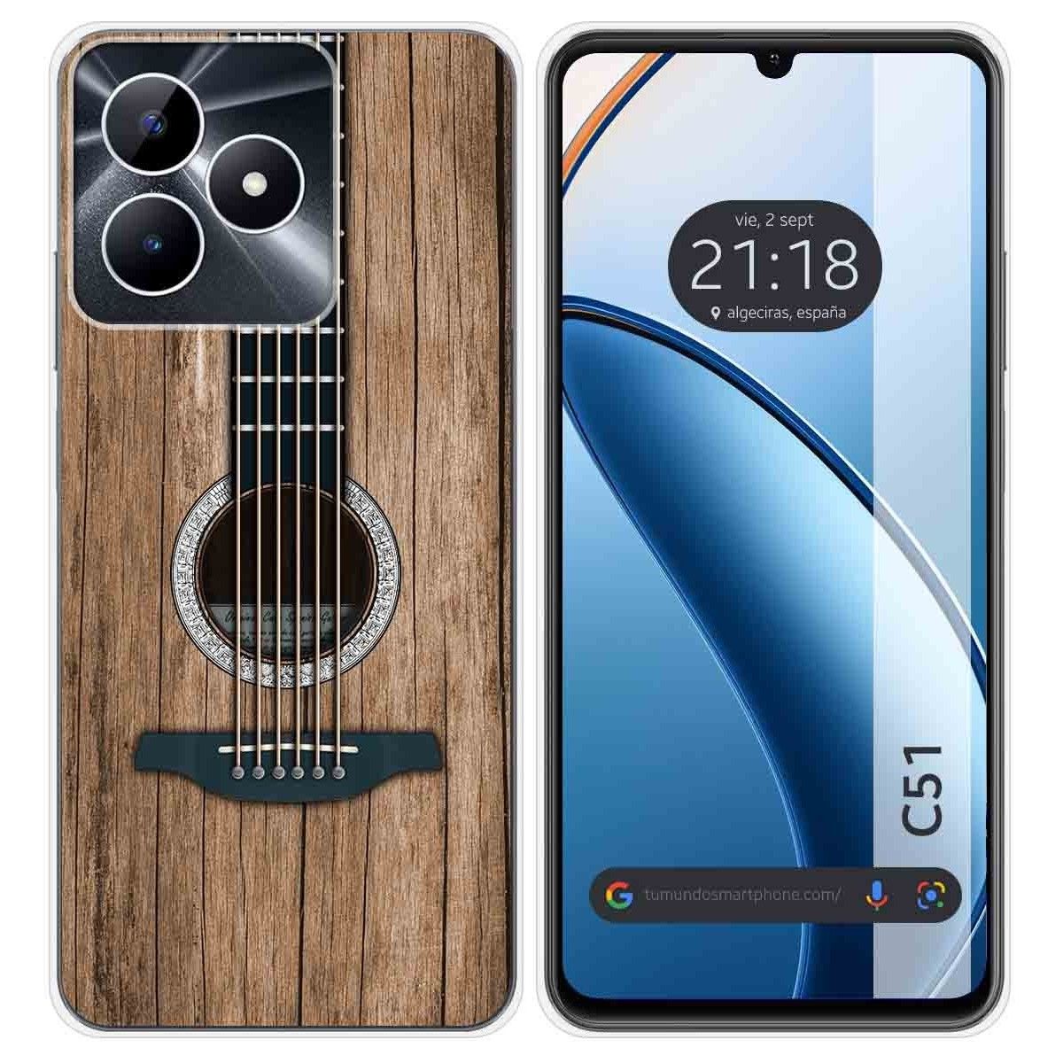 Funda Silicona para Realme C51 diseño Madera 11 Dibujos