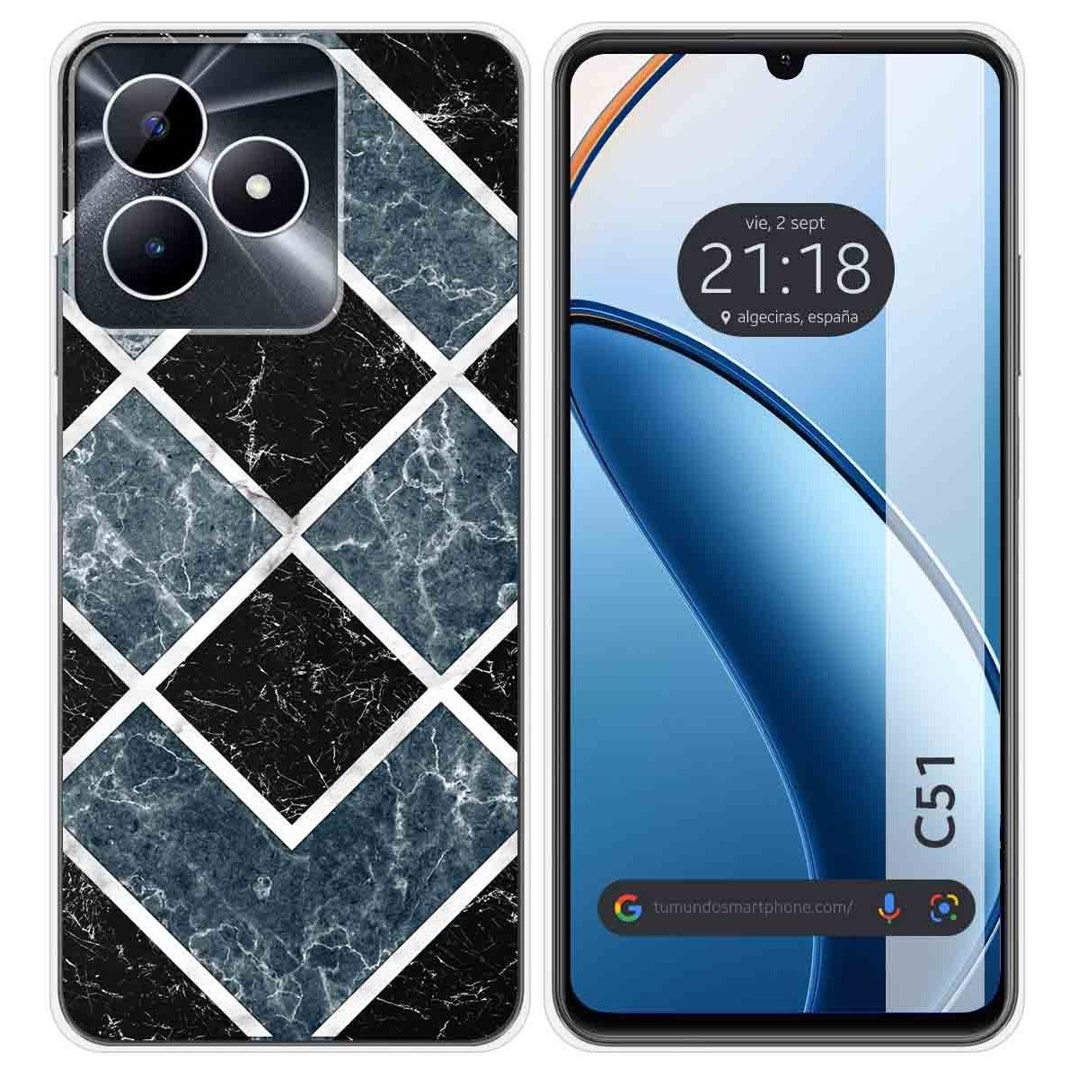 Funda Silicona para Realme C51 diseño Mármol 06 Dibujos
