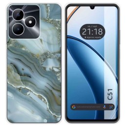 Funda Silicona para Realme C51 diseño Mármol 09 Dibujos