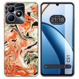 Funda Silicona para Realme C51 diseño Mármol 12 Dibujos