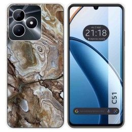 Funda Silicona para Realme C51 diseño Mármol 14 Dibujos