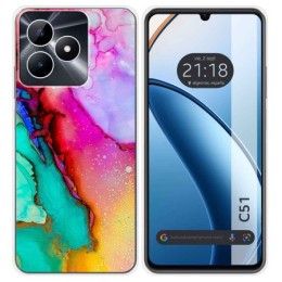 Funda Silicona para Realme C51 diseño Mármol 15 Dibujos