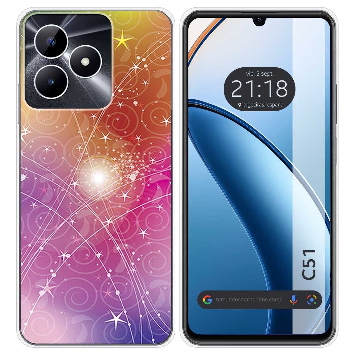 Funda Silicona para Realme C51 diseño Abstracto Dibujos