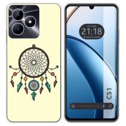 Funda Silicona para Realme C51 diseño Atrapasueños Dibujos