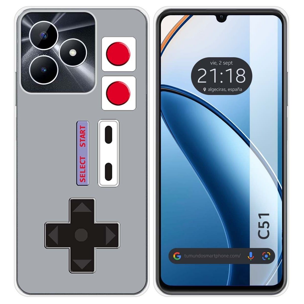 Funda Silicona para Realme C51 diseño Consola Dibujos