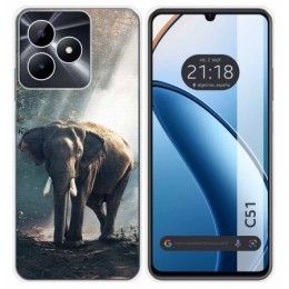Funda Silicona para Realme C51 diseño Elefante Dibujos