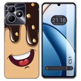 Funda Silicona para Realme C51 diseño Helado Chocolate Dibujos