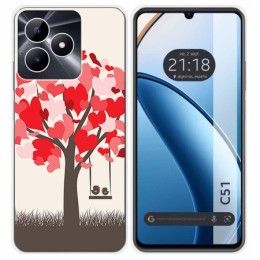 Funda Silicona para Realme C51 diseño Pajaritos Dibujos