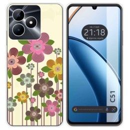Funda Silicona para Realme C51 diseño Primavera En Flor Dibujos